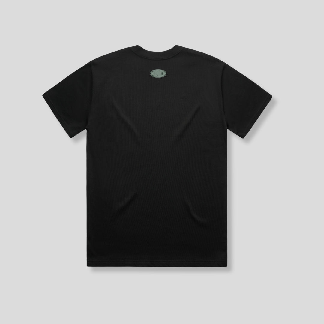 Heavy Black T 3 - Philosophy Green