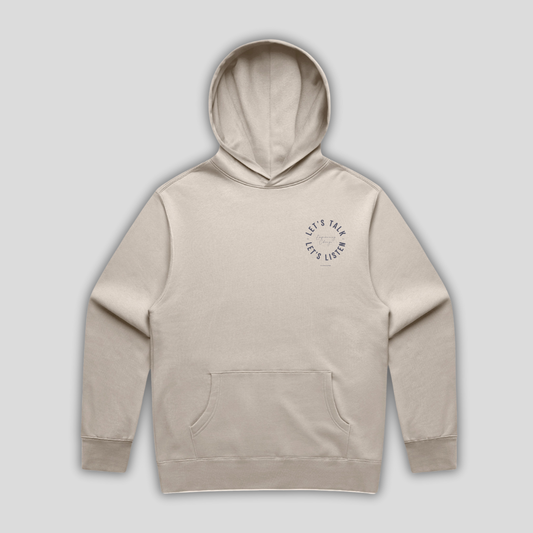 TTT Lets Talk & Listen Box Bone Hoodie