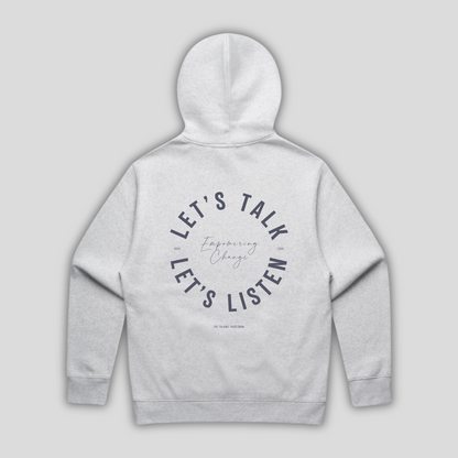 TTT Lets Talk & Listen Athletic Grey Hoodie