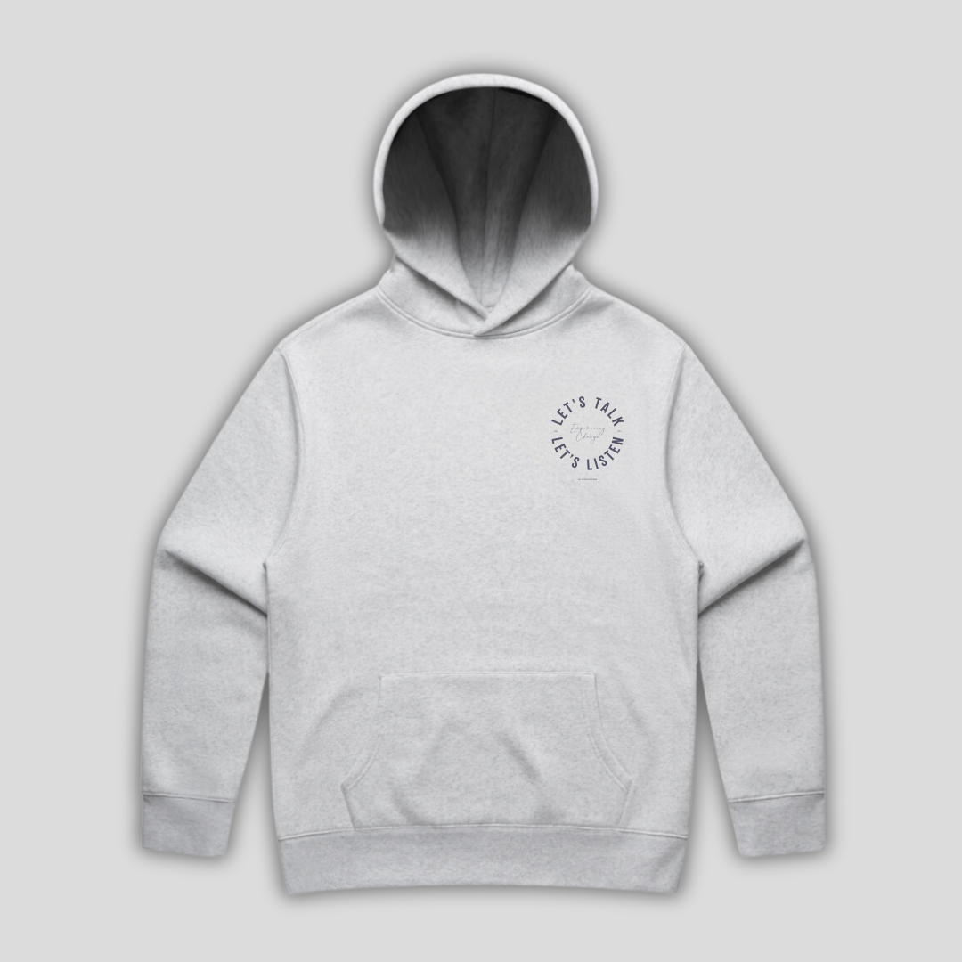 TTT Lets Talk & Listen Athletic Grey Hoodie