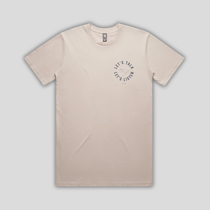 TTT Lets Talk & Listen Bone T-Shirt