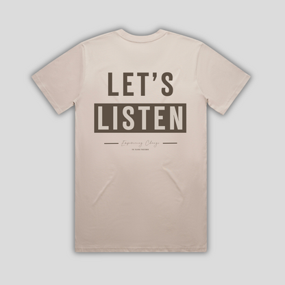 TTT Lets Listen Box Bone T-Shirt