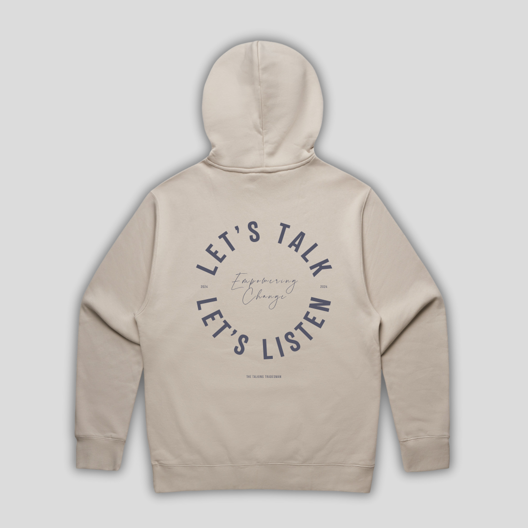 TTT Lets Talk & Listen Box Bone Hoodie