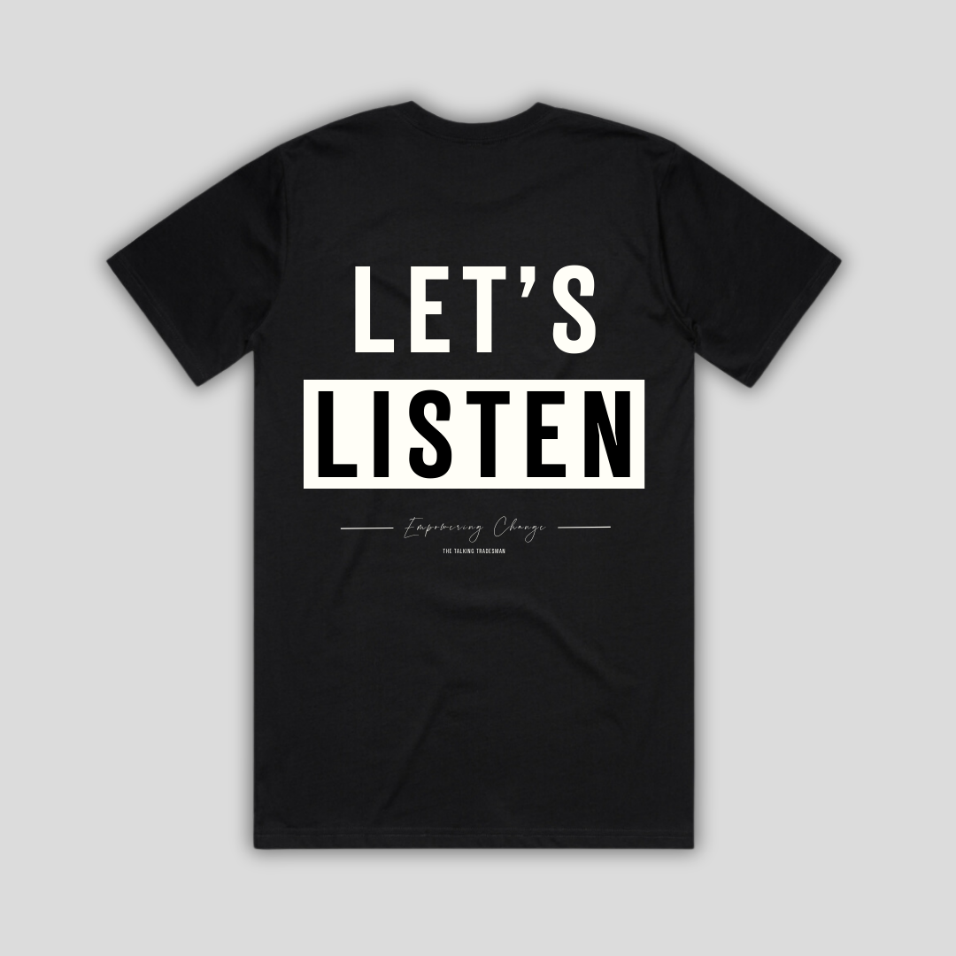 TTT Lets Listen Box Black T-Shirt