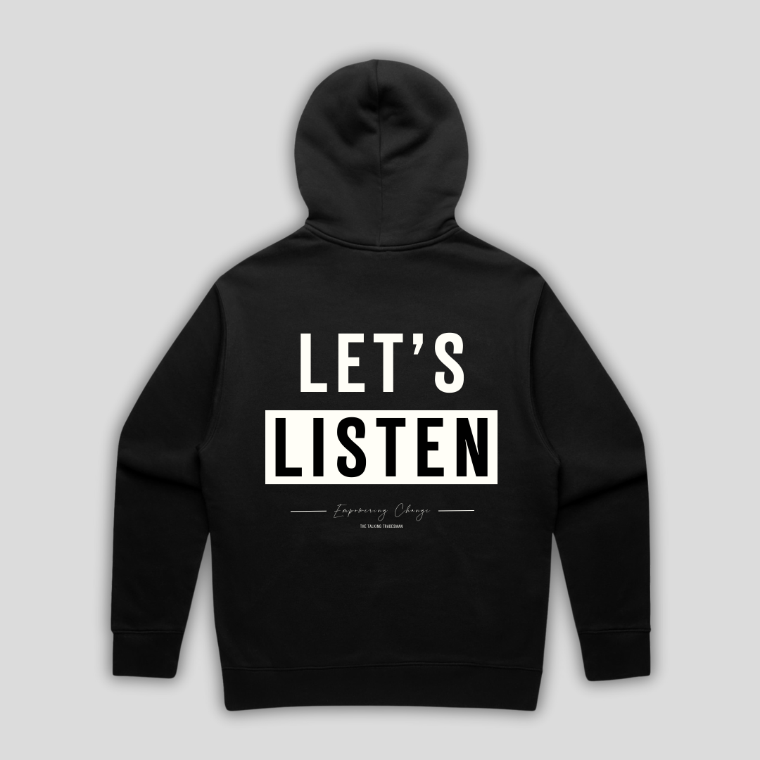 TTT Lets Listen Box Black Hoodie