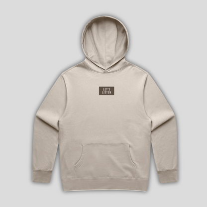 TTT Lets Listen Box Bone Hoodie