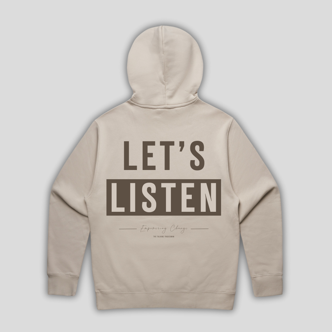 TTT Lets Listen Box Bone Hoodie