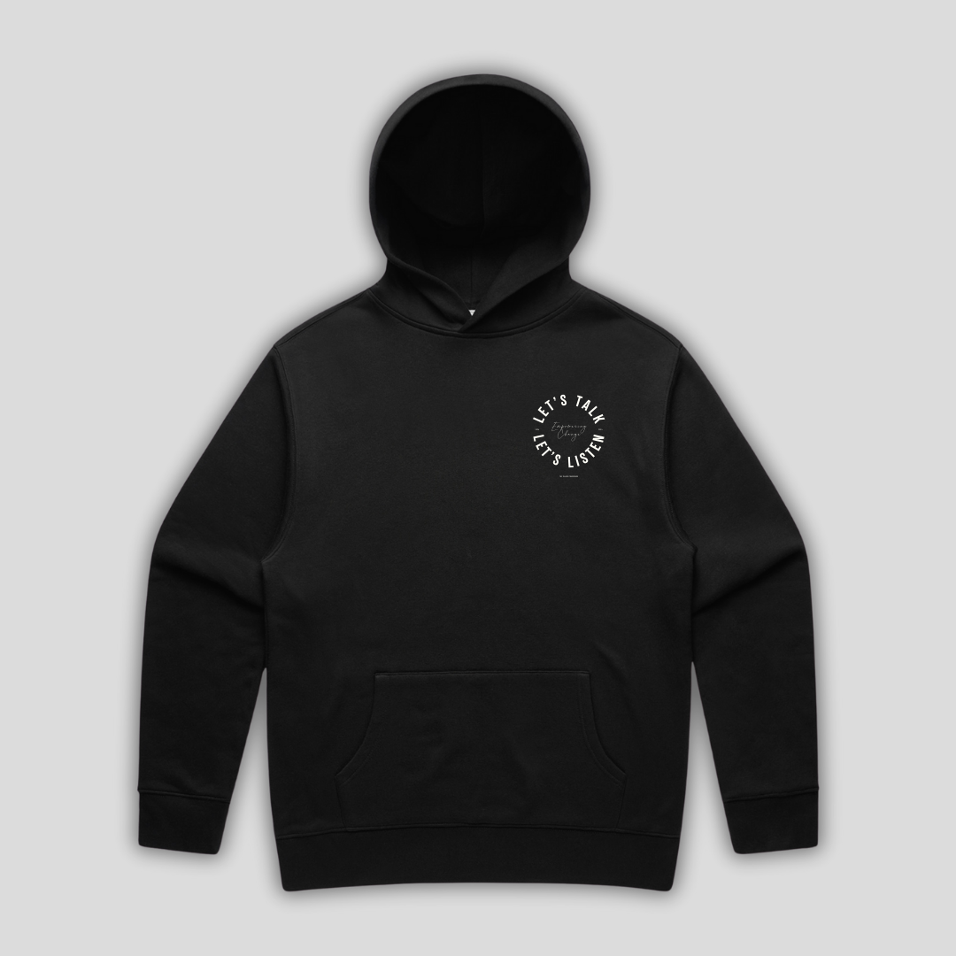 TTT Lets Talk & Listen Black Hoodie
